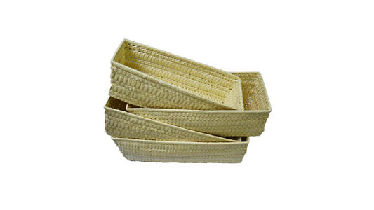 Lakpura Palmyrah Basket Square Shape (Four Pieces) Design A