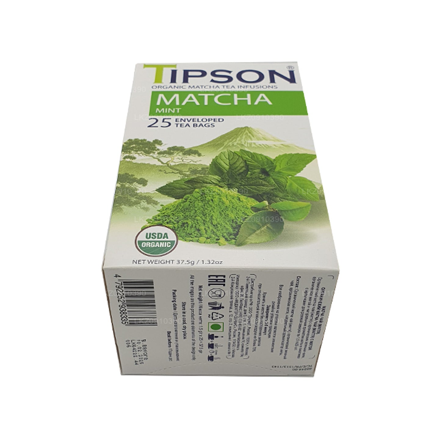 Tipson Tee Orgaaniline Matcha ja Mint (37.5g)