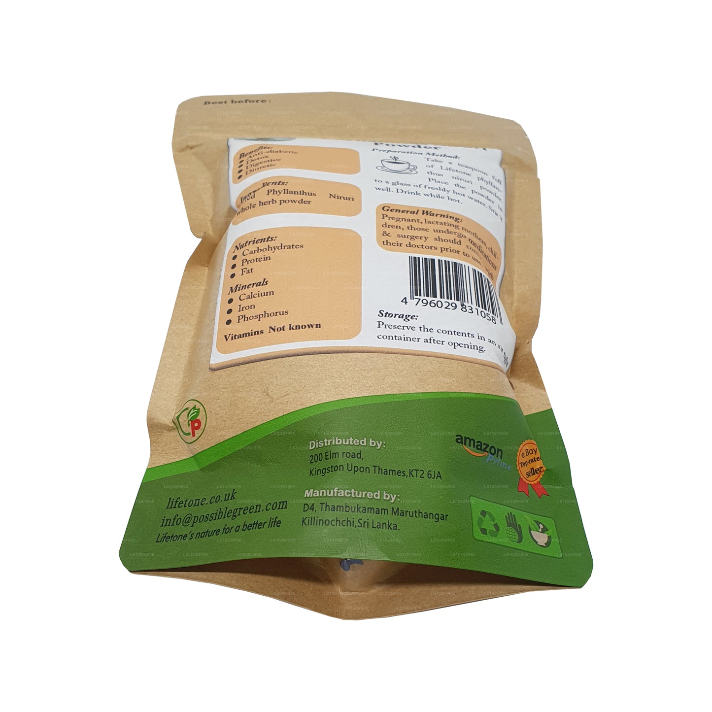 Lifetone Phylanthus Niruri pulber (100g)