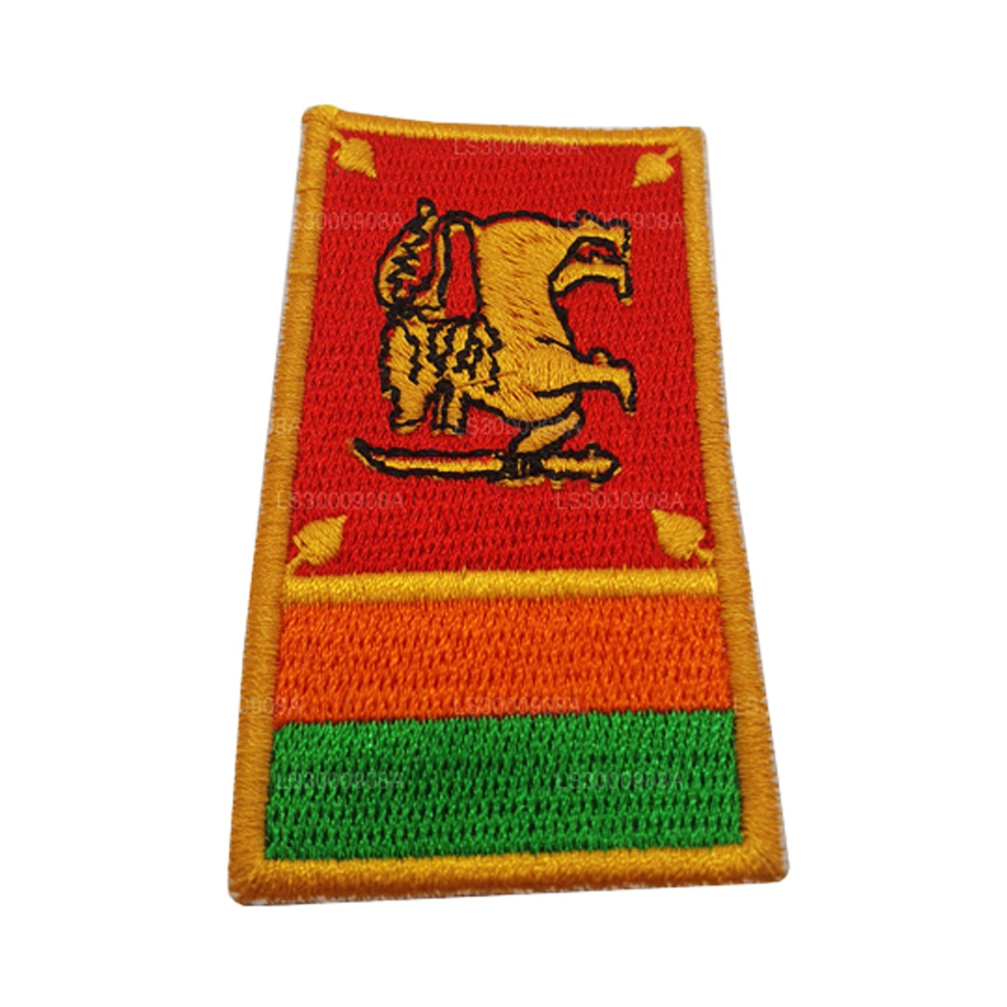 Sri Lankan National Flag Fabric Badge (Design A)