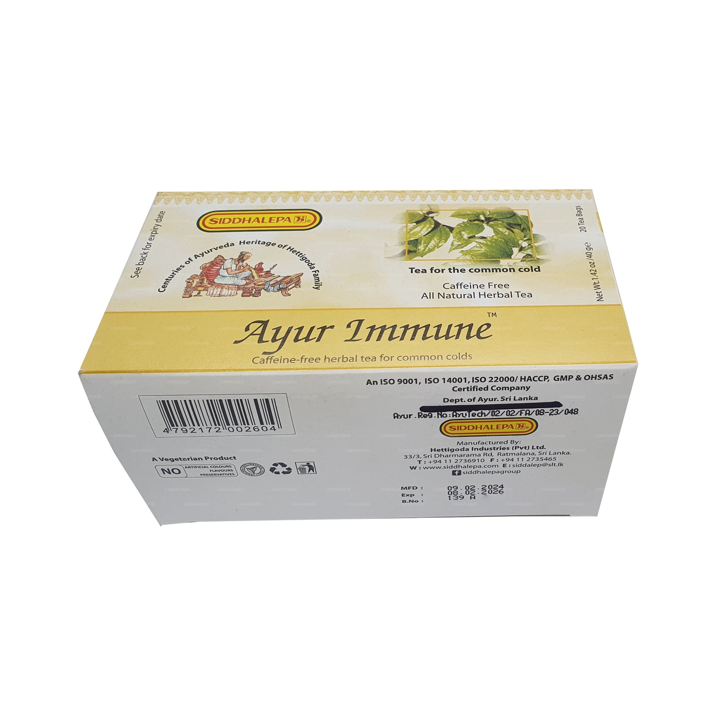 Siddhalepa Ayur Immuunne Tee (40g)