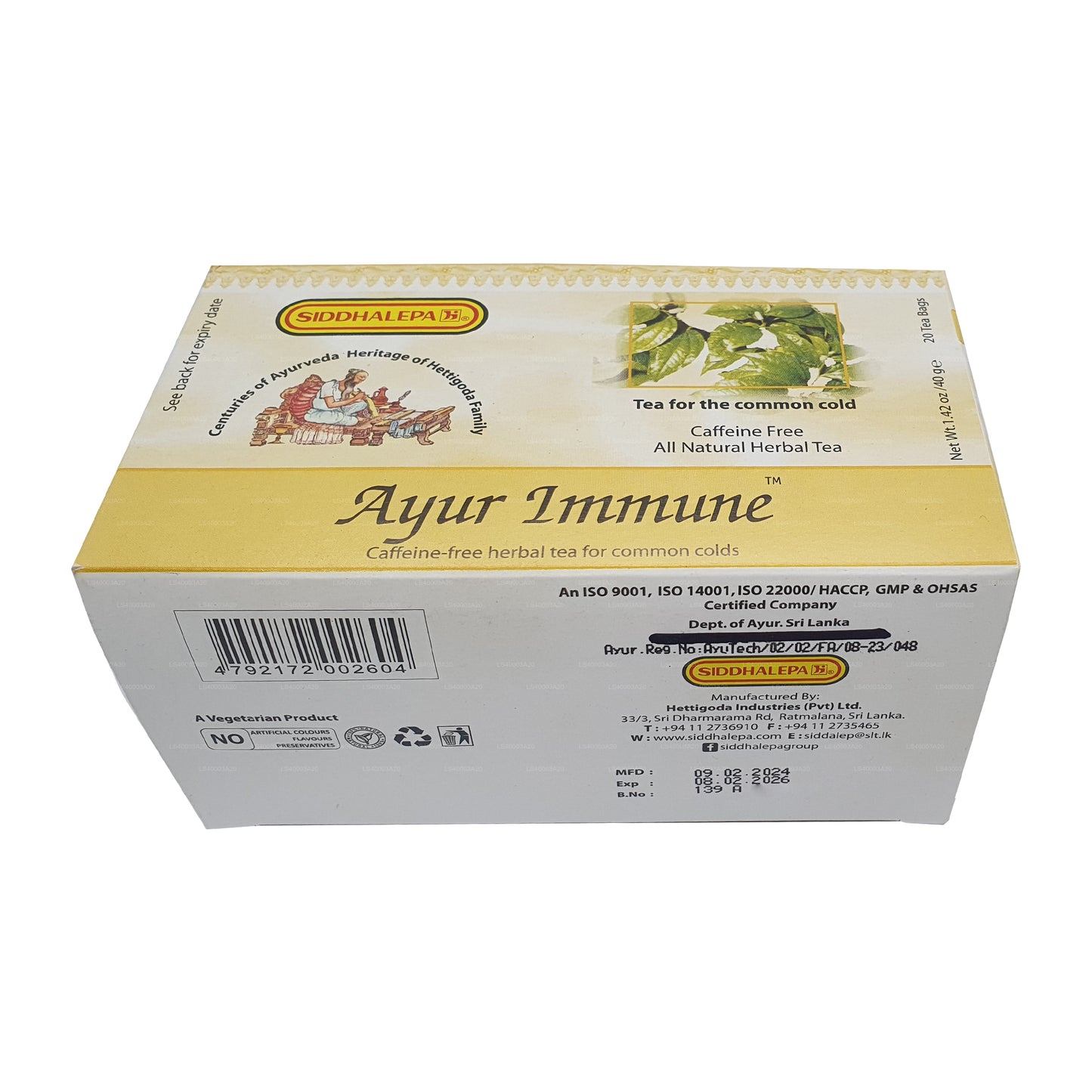 Siddhalepa Ayur Immuunne Tee (40g)