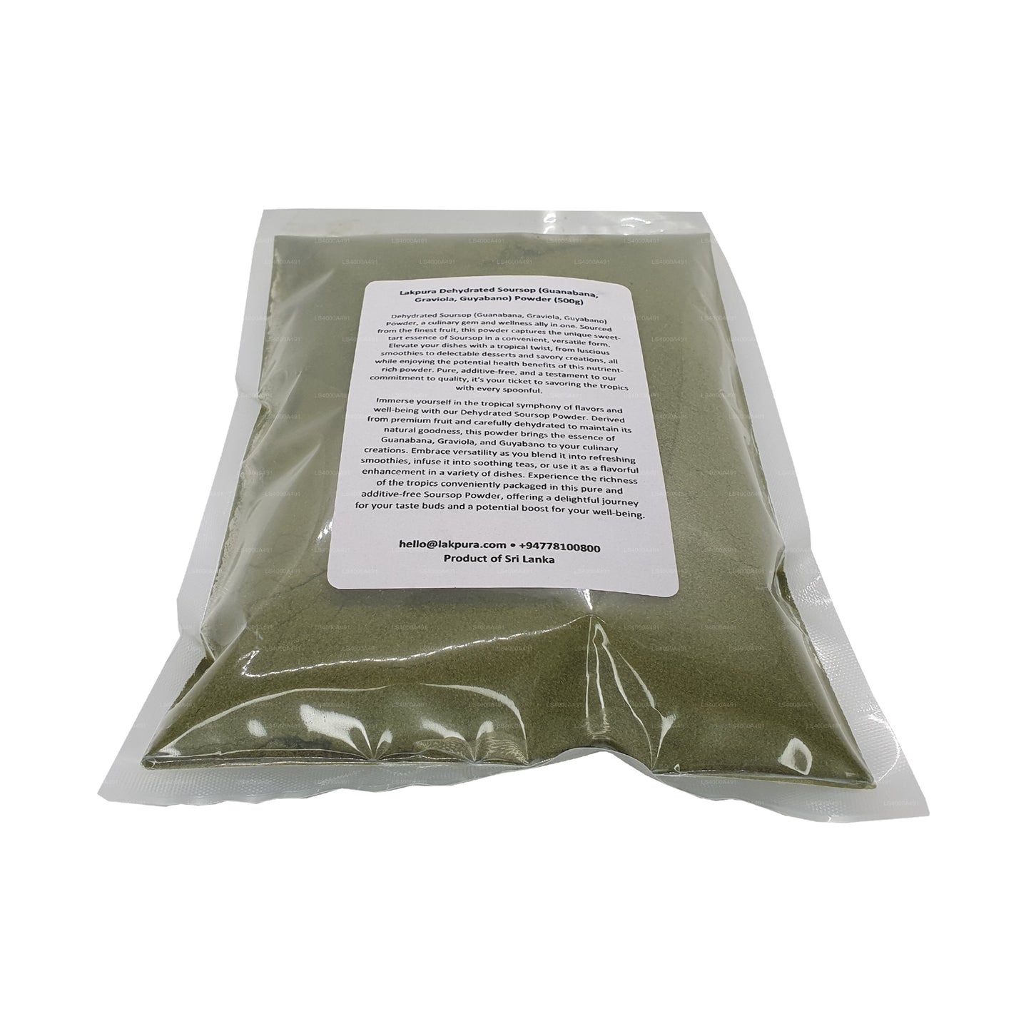 Lakpura Orgaaniline Soursop Graviola pulber (100g)