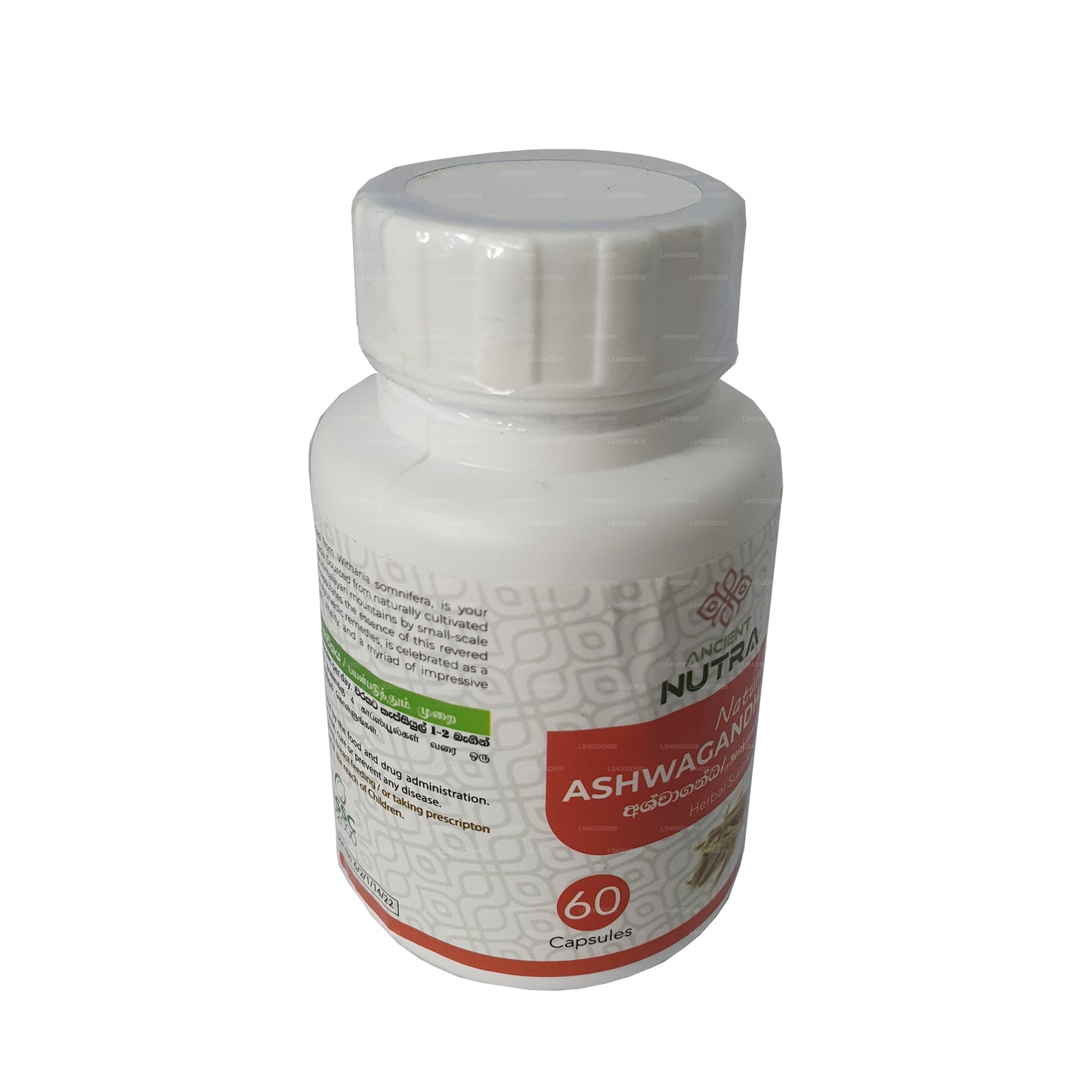 Vana Nutraceuticals Natural Ashwagandha (60 Caps)