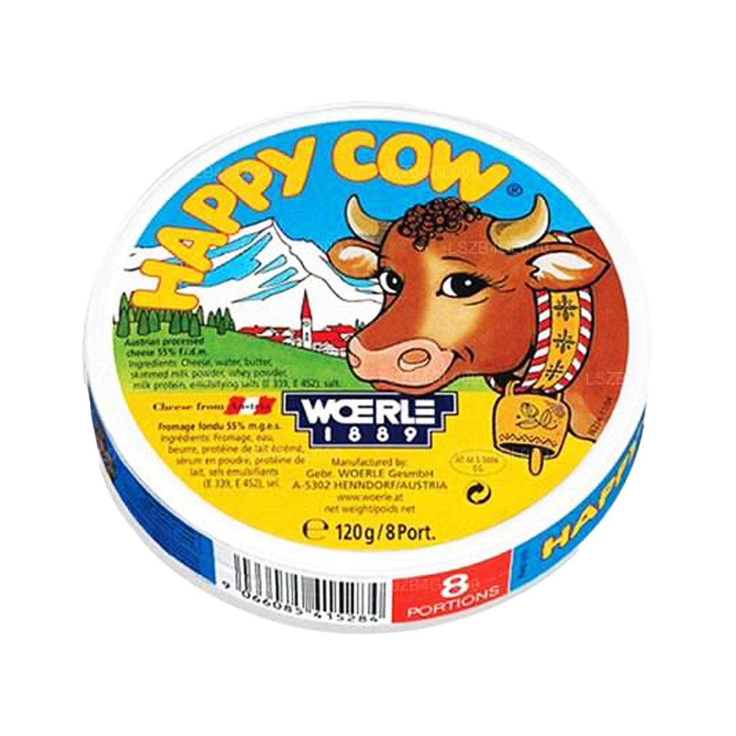 Happy Cow Juustu ümmargune portsjon (120g)