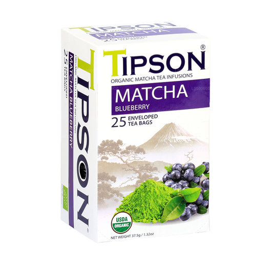 Tipson Tee Orgaaniline Matcha Mustikas (37.5g)