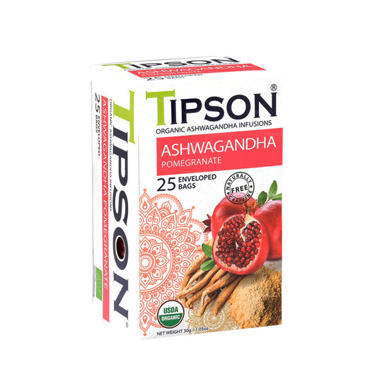 Tipson Tea Organic Ashwagandha With Pomegranate (30g)