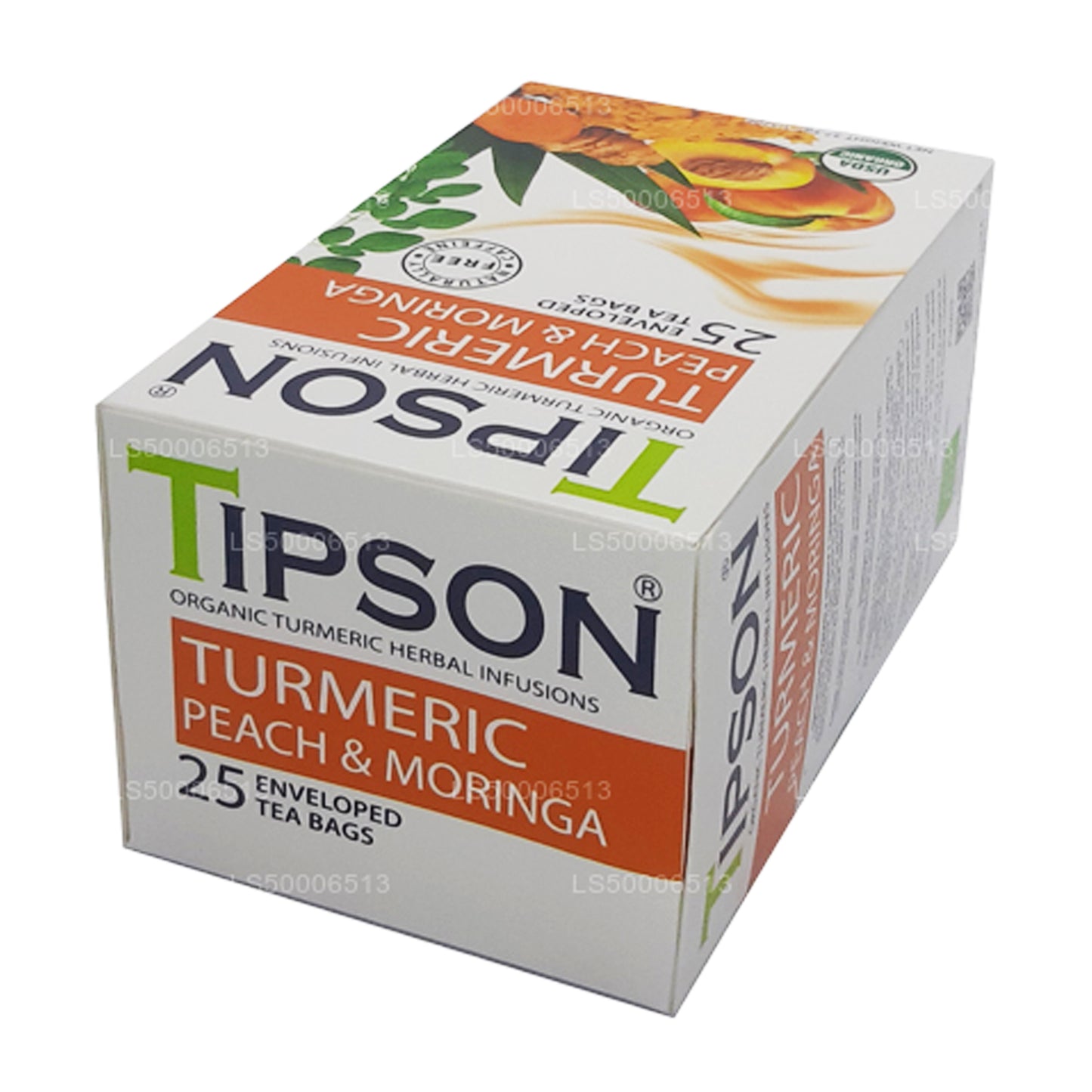 Tipson Tee Orgaaniline kurkum virsiku ja Moringa (37,5g)