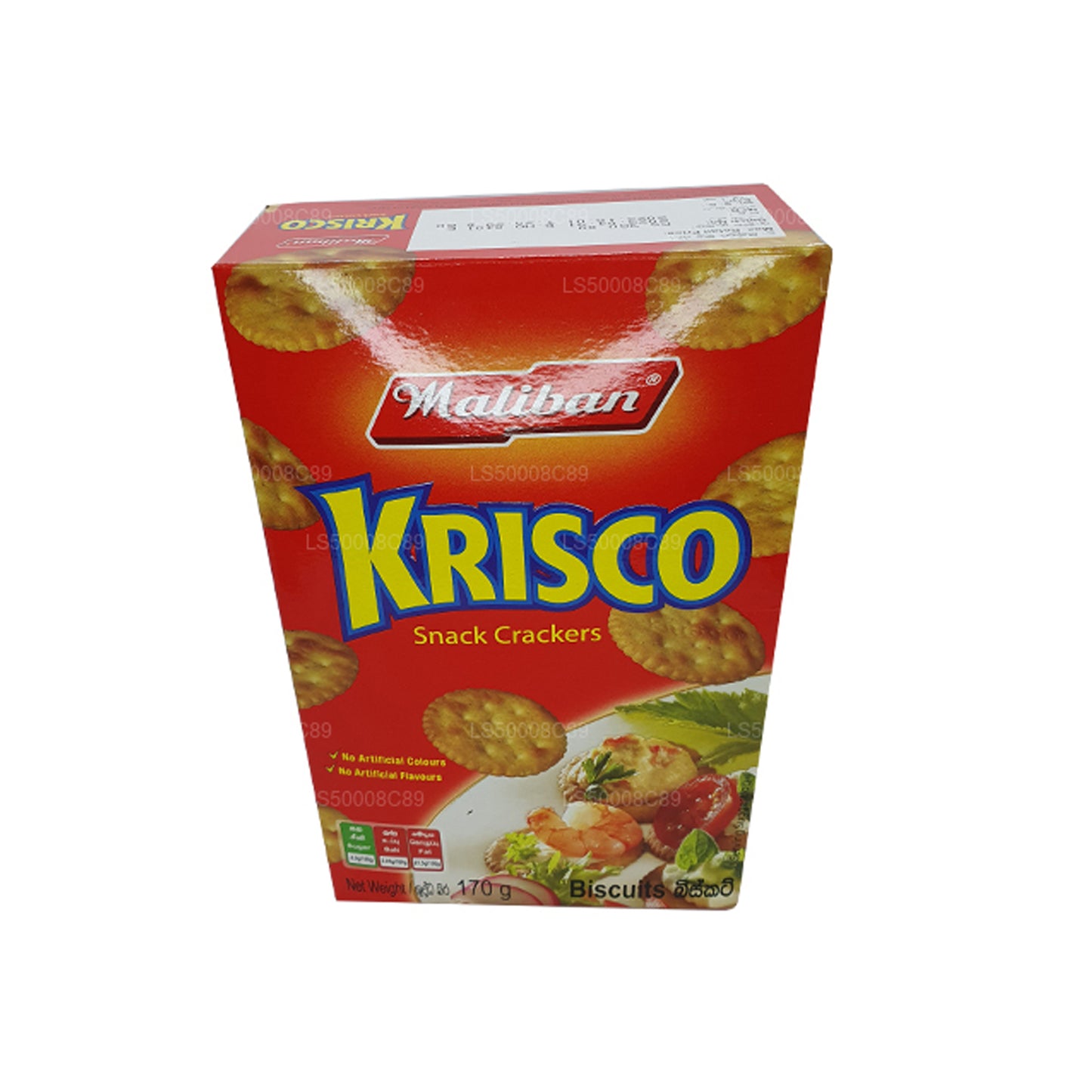 Maliban Krisco suupiste kreekerid Küpsised (170g)