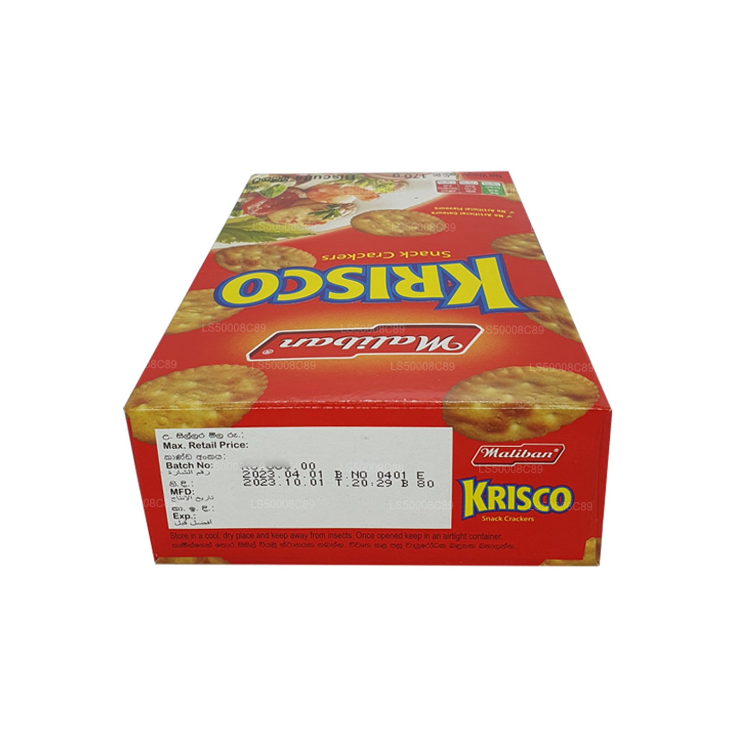 Maliban Krisco suupiste kreekerid Küpsised (170g)