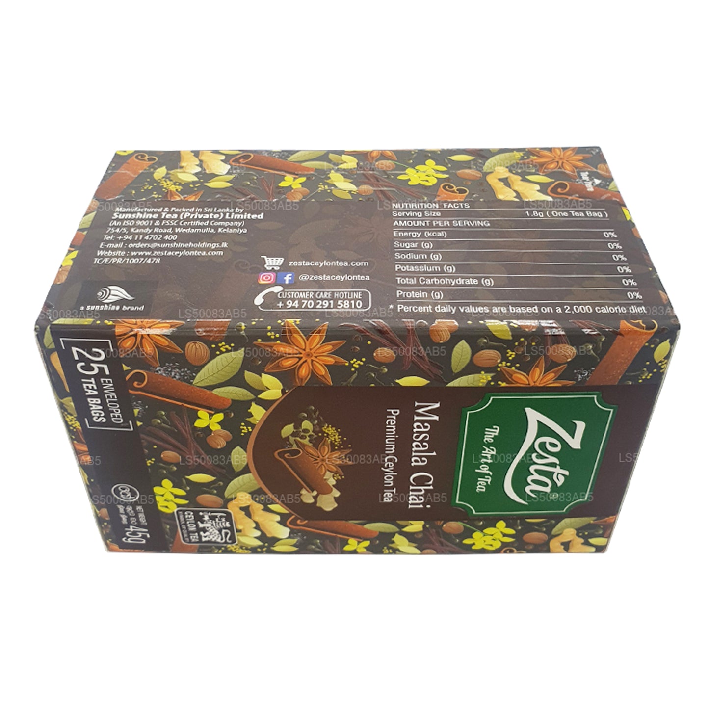 Zesta Masala Chai (45g) 25 teekotti