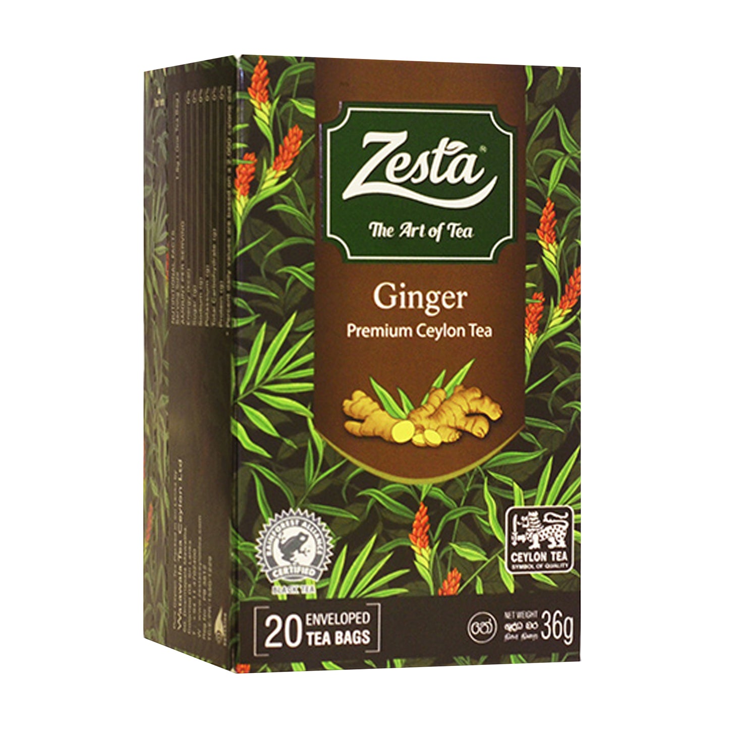 Zesta Ginger Premium Tseiloni tee (36g) 20 teekott