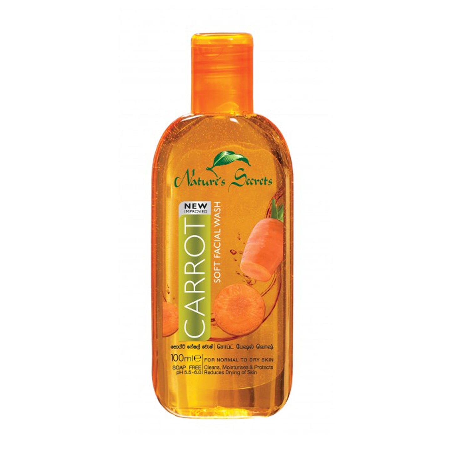 Nature's Secrets Porgandi pehme näopesu (100ml)