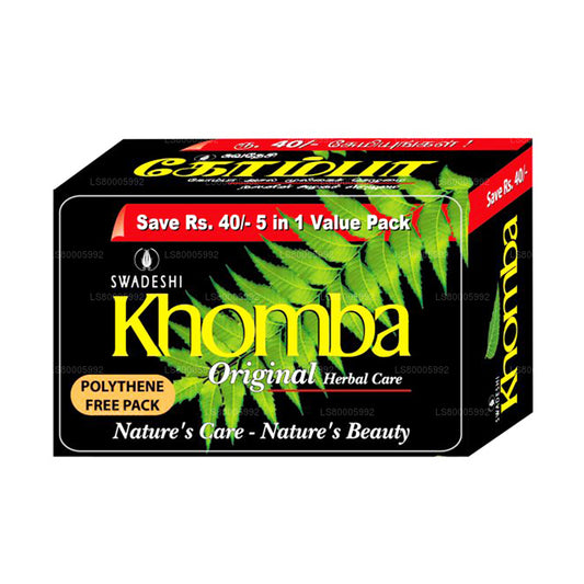 Swadeshi Khomba originaal Seep 5 in 1 (5x75g)