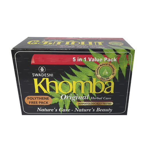 Swadeshi Khomba originaal Seep 5 in 1 (5x75g)