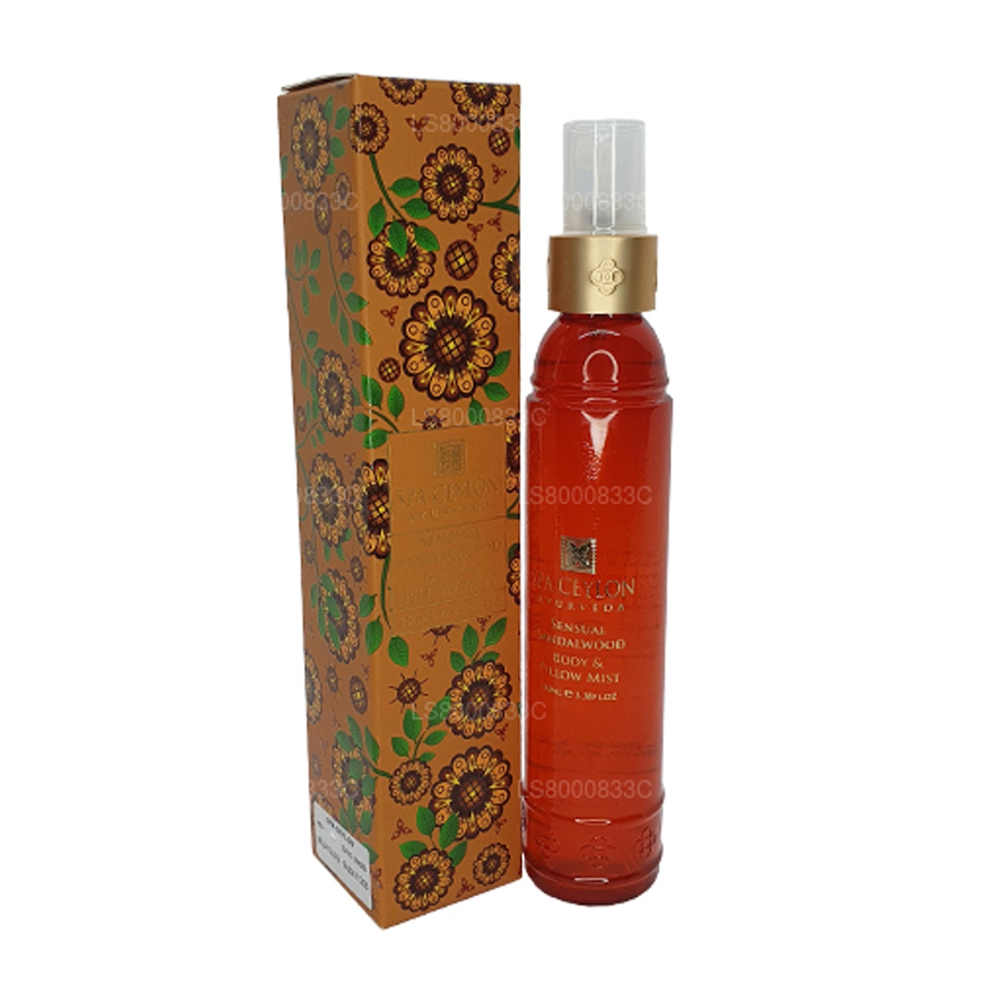 Spa Ceylon Sensuaalne sandlipuu keha ja padi udu (100ml)