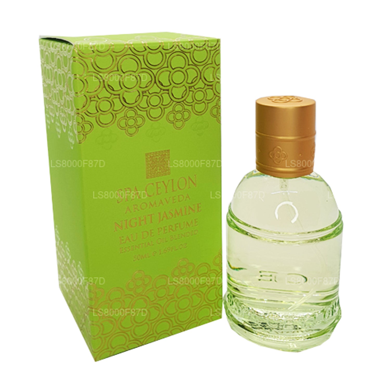 Spa Ceylon öö Jasmine Eau De Parfüümi Eeterlik Õli Segatud (50ml)