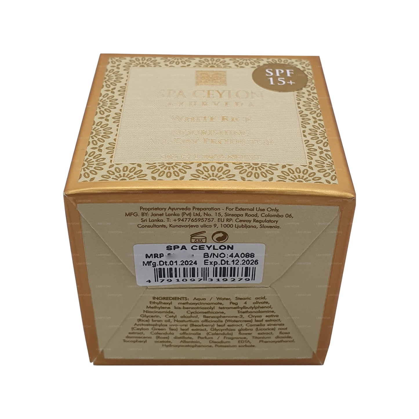 Spa Ceylon White Rice toitev kogu päeva kaitsja (100g)