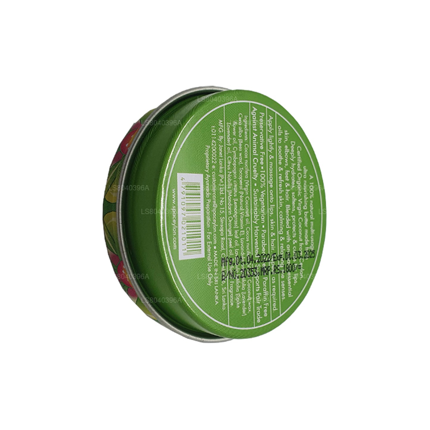 Spa Tseiloni Lemongrass Mandarin Virgin Kookospähkli looduslik Või (25g)