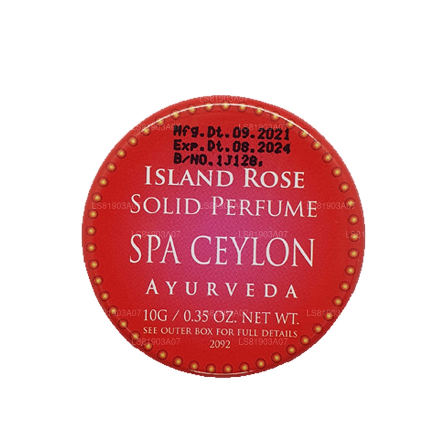 Spa Tseiloni saar Rose Tugev Parfüüm (10g)
