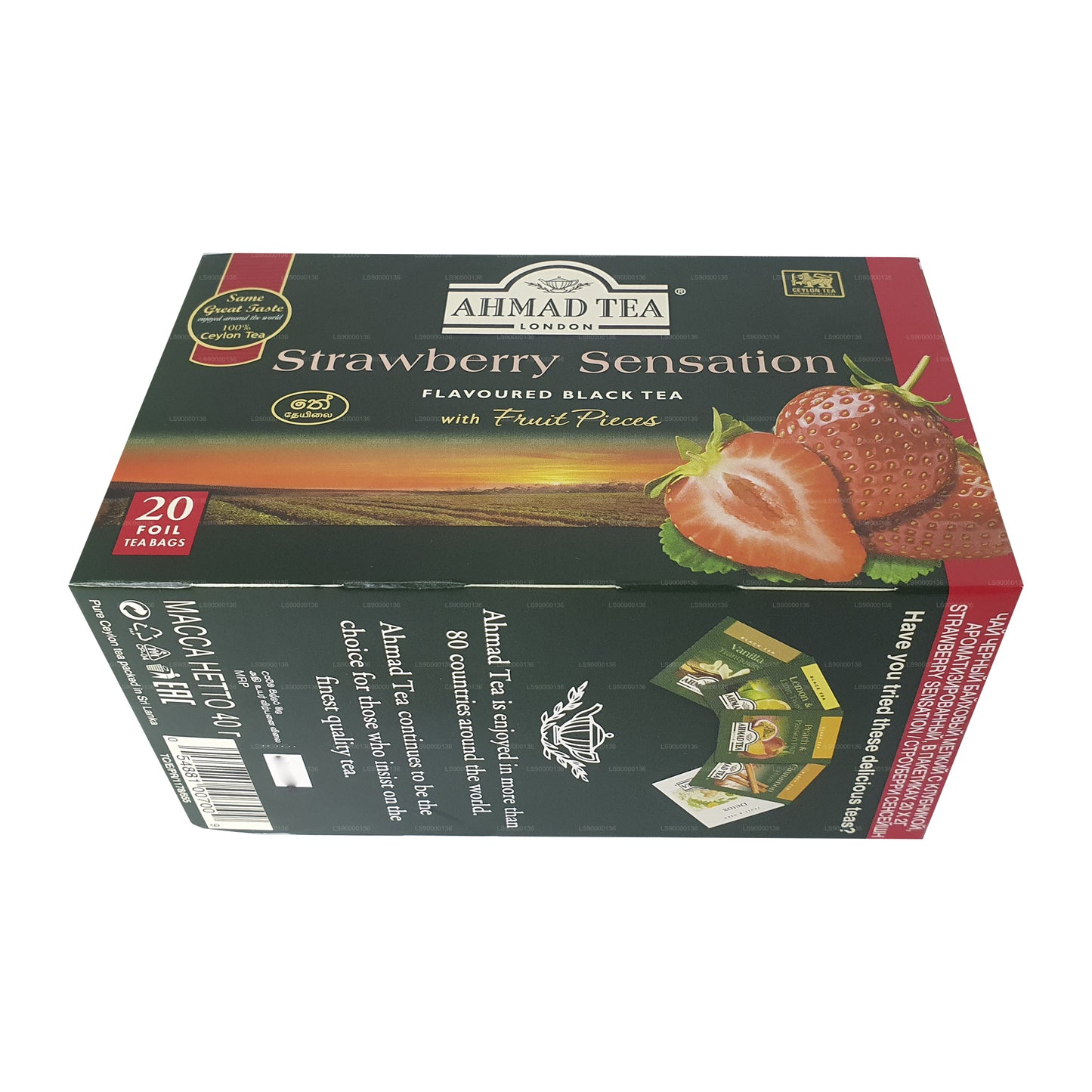 Ahmad Tea Strawberry 20 Foolium Teekotid (40g)