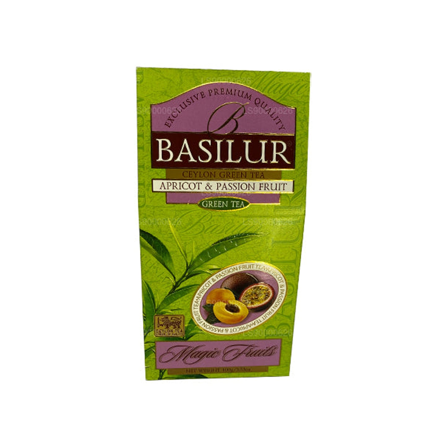 Basilur Magic Roheline aprikoosi ja kannatuslille viljad (100g)