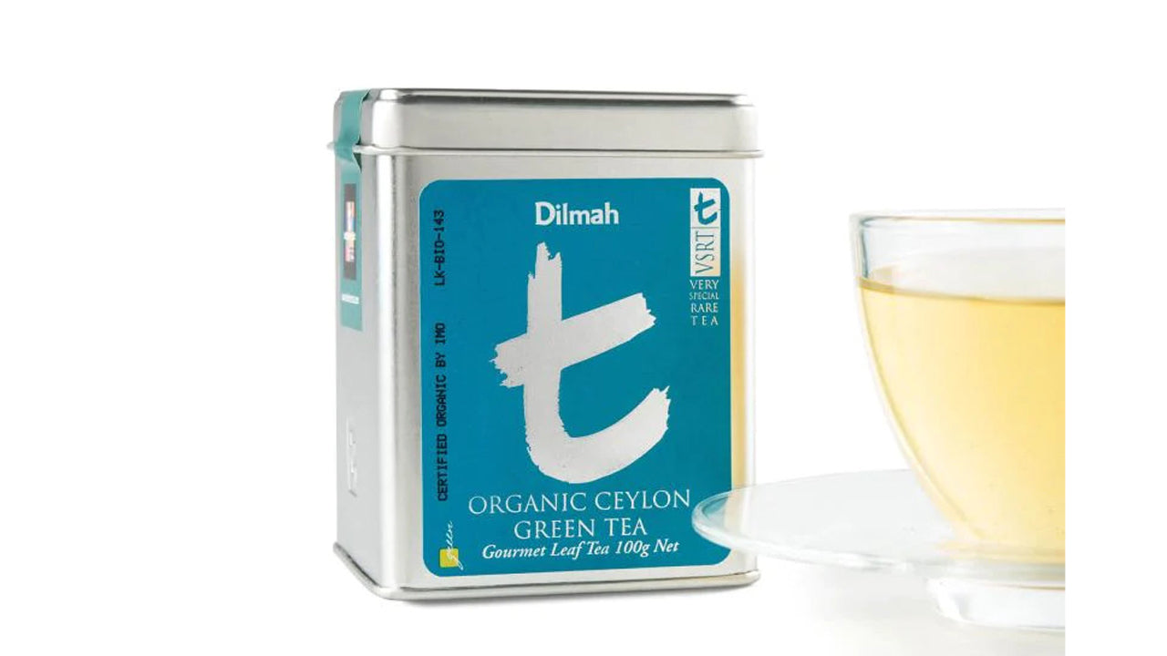 Dilmah t-seeria Orgaaniline Tseiloni roheline tee (100g)