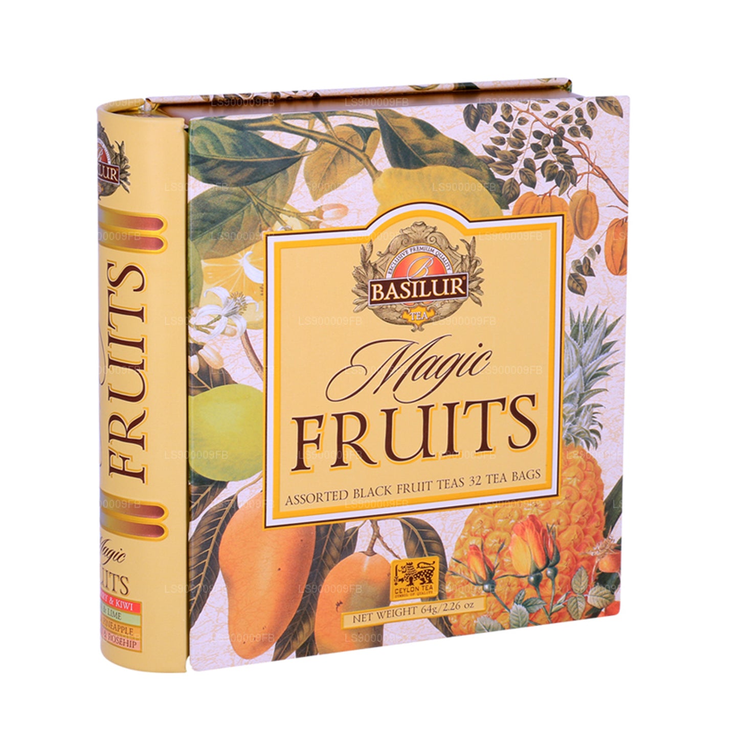 Basiluri teeraamat „Magic Fruit Assorted” (64g) Caddy