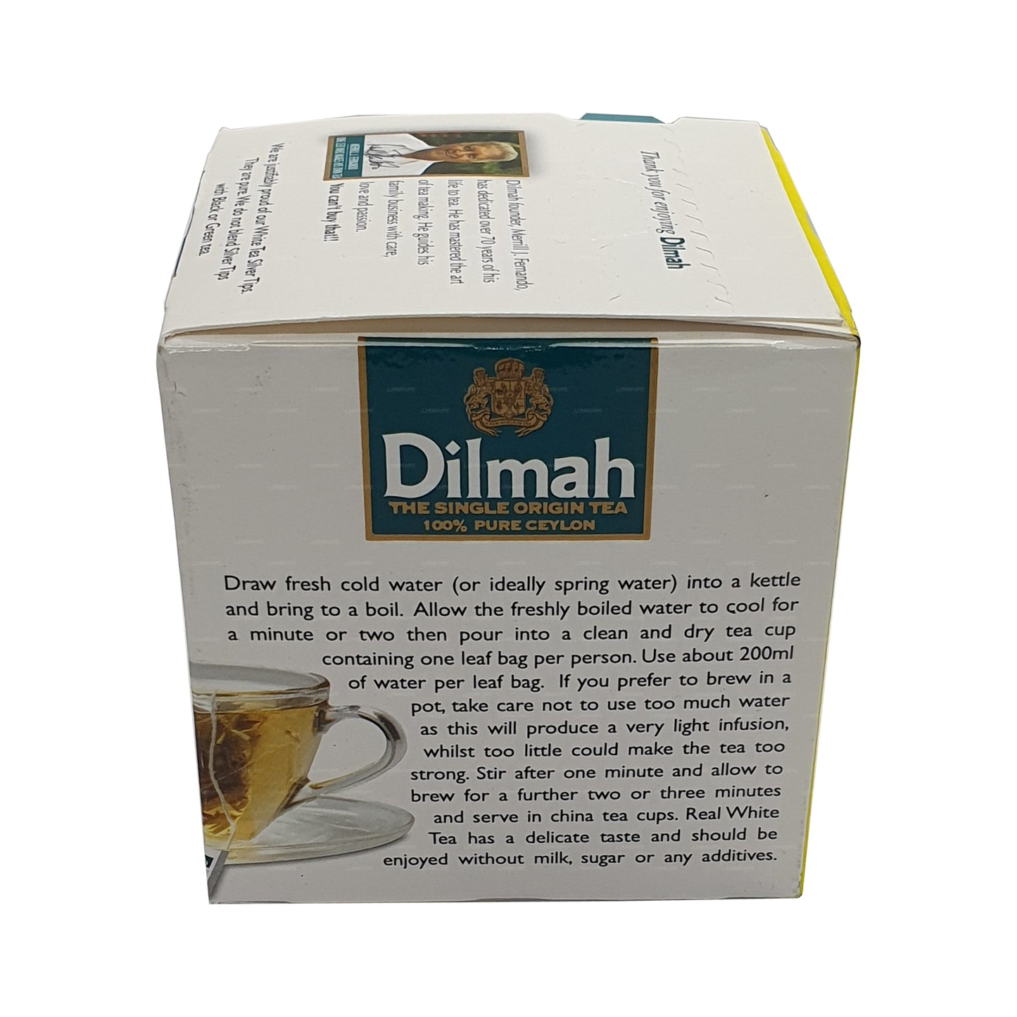 Dilmah Real White Tea Tseiloni Silver Tips (20g) 10 tee kotid