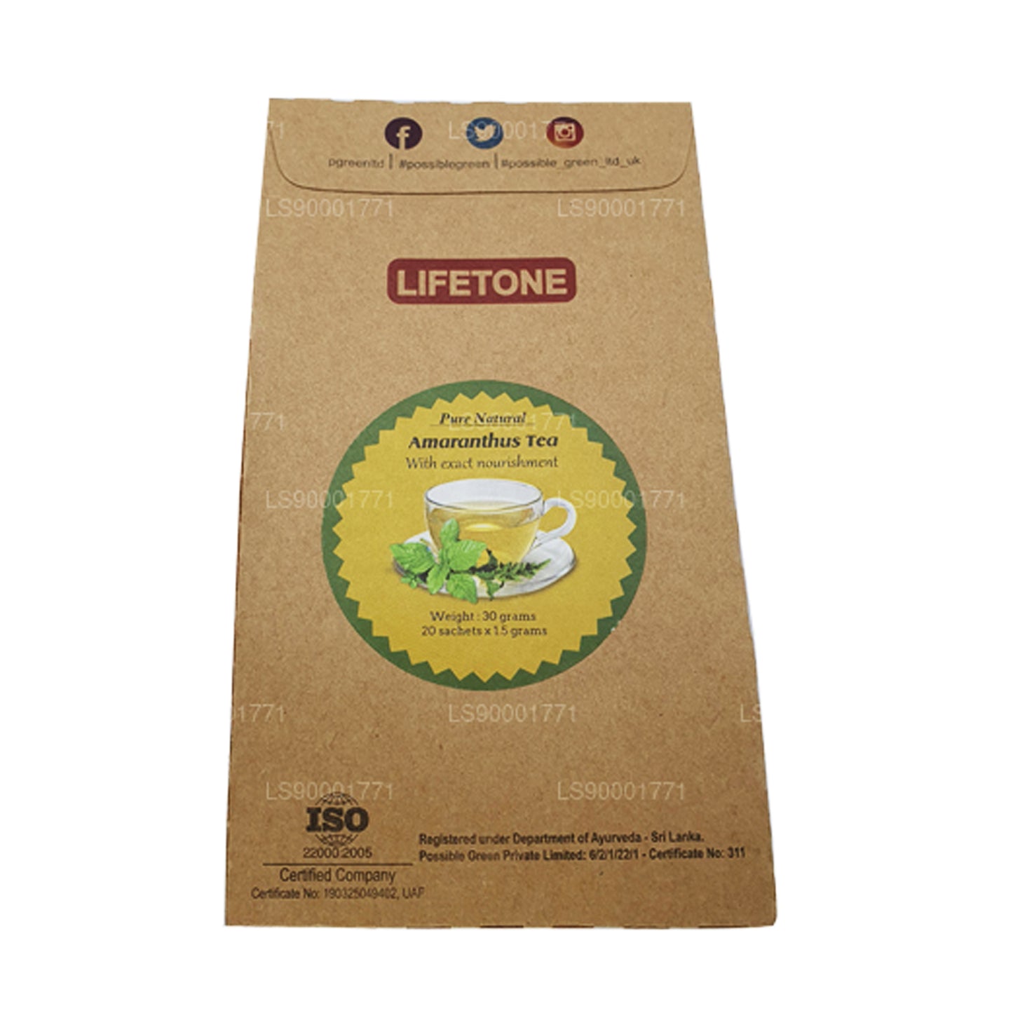 Lifetone Amranthus tee (30g)