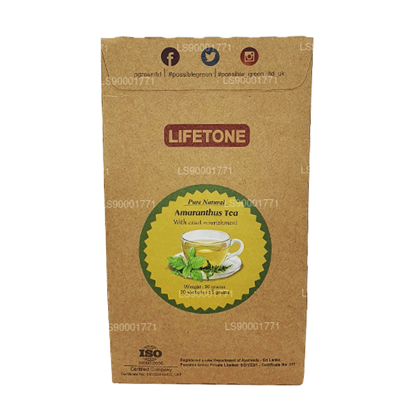 Lifetone Amranthus tee (30g)