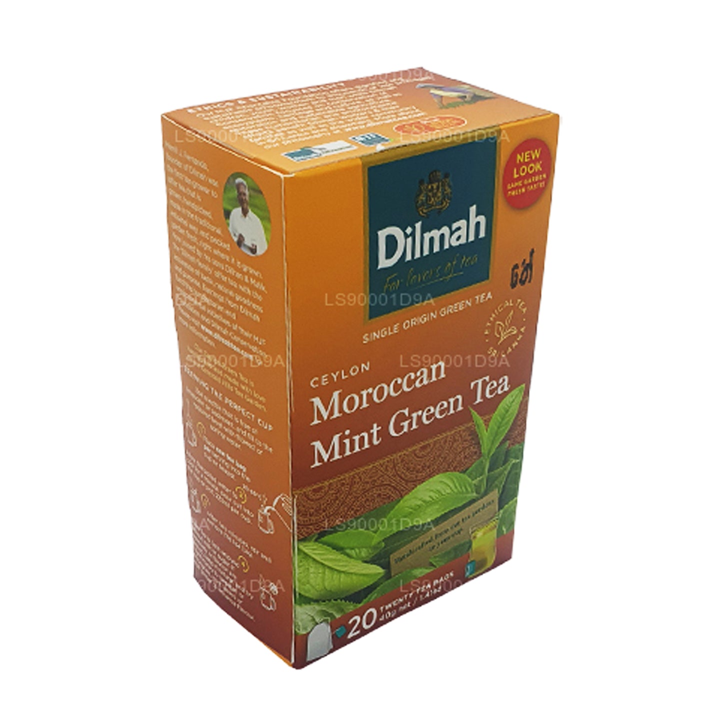 Dilmah Ceylon Maroko piparmündi roheline tee (40g) 20 teekott