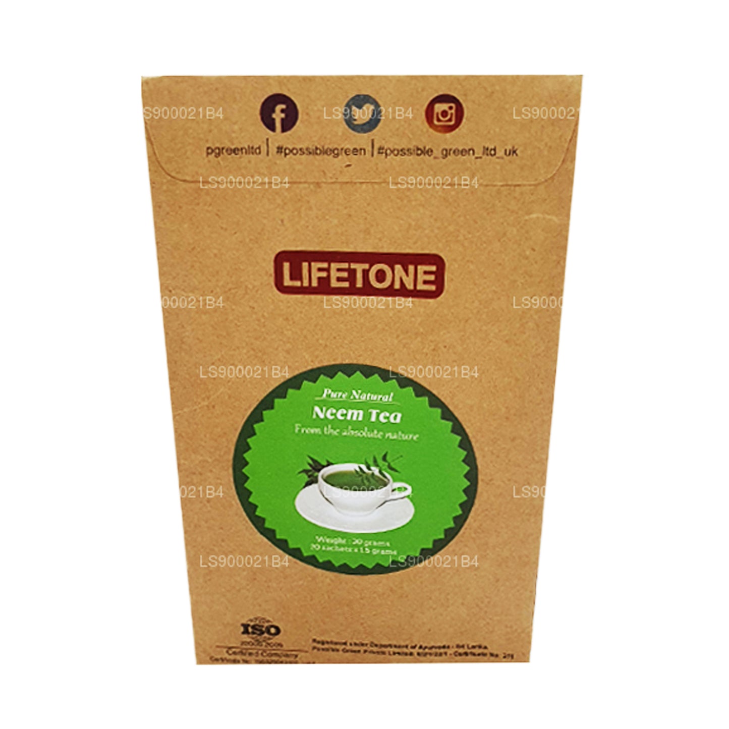 Elutone Neem Lehttee (30g)