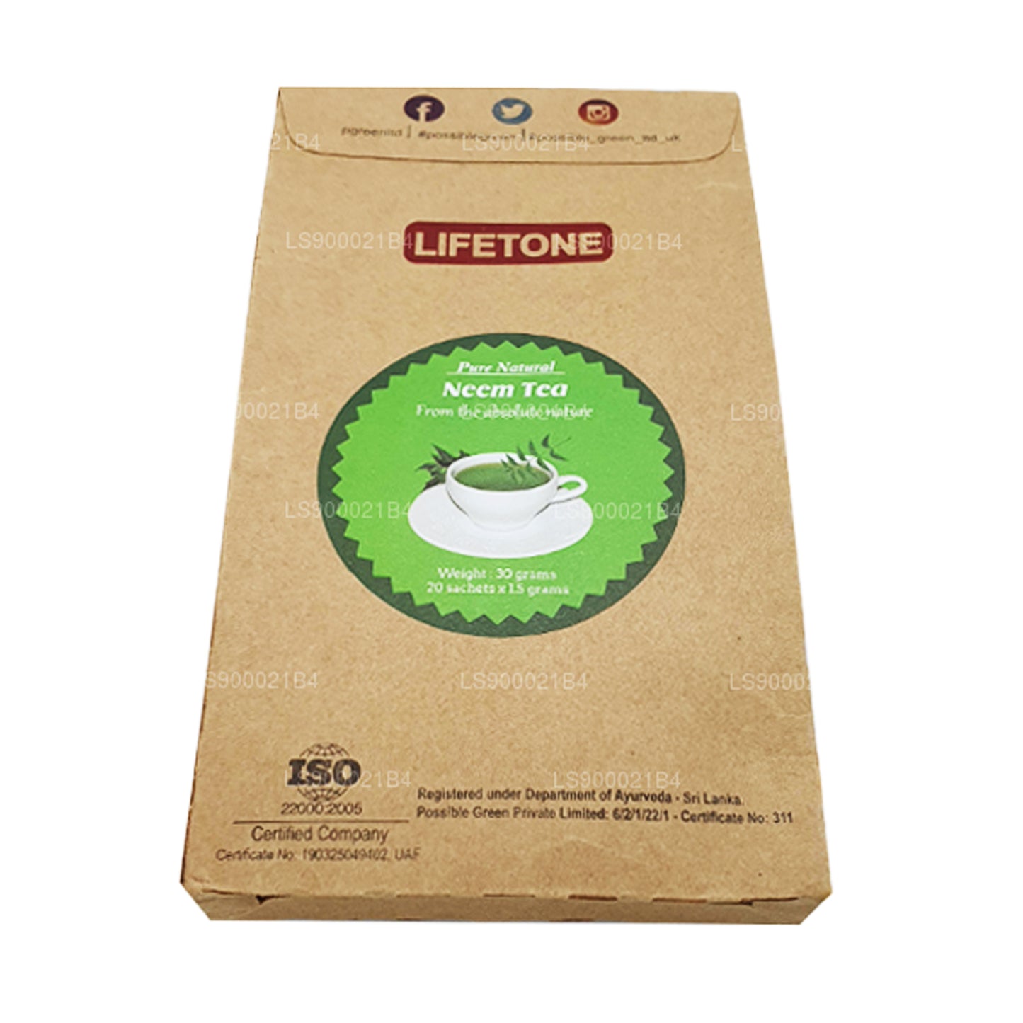 Elutone Neem Lehttee (30g)