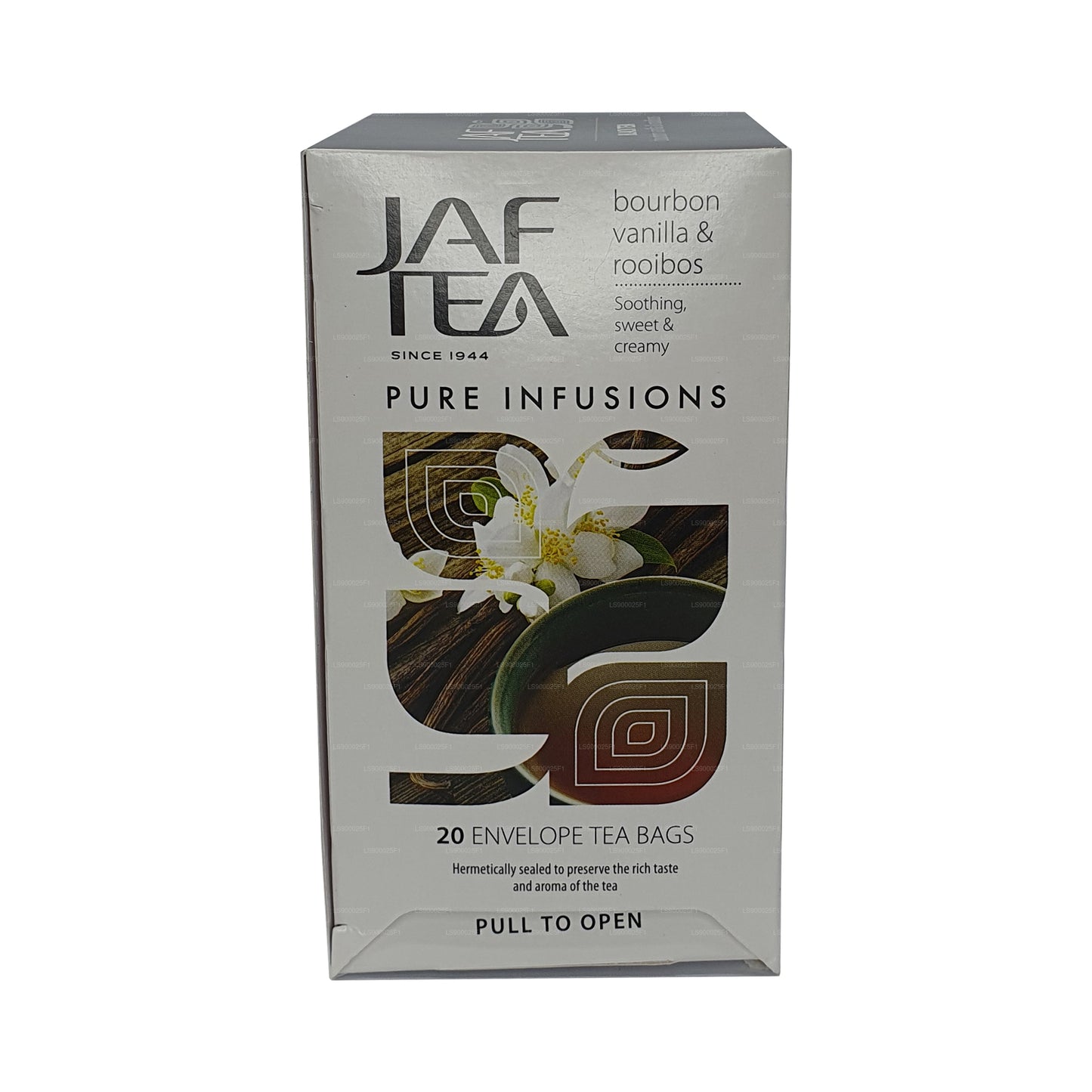 Jafi tee puhaste infusioonide kollektsioon Bourbon Vanilla Rooibos (30g) 20 teekotti