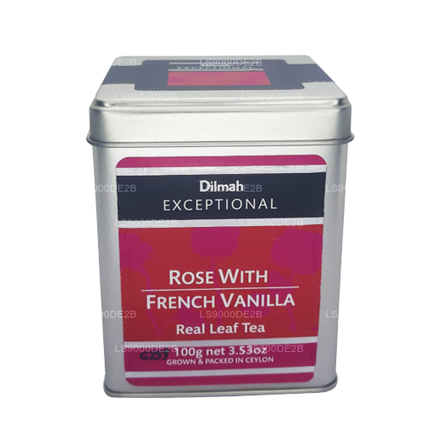 Dilmah erakordne roos Prantsuse Vanilje Real Leaf Tea (40g) 20 tee kotid