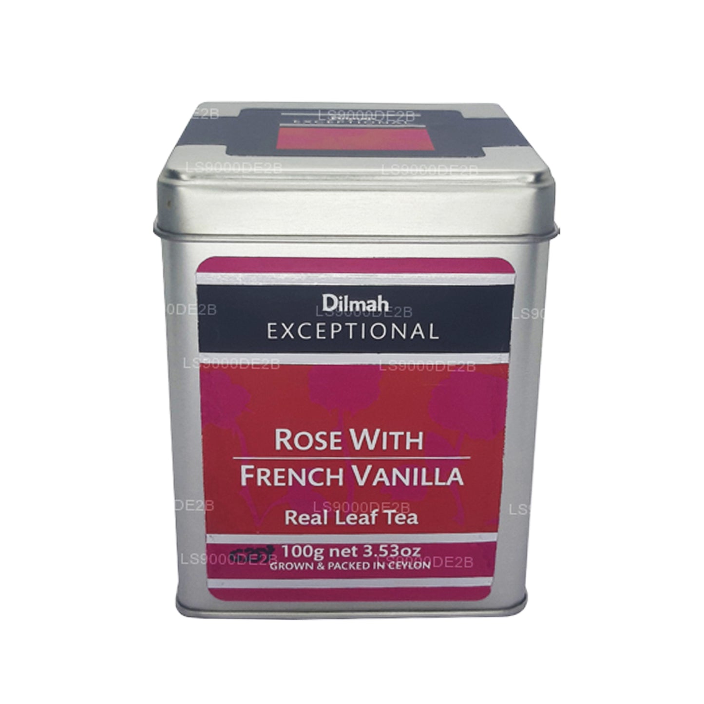 Dilmah erakordne roos Prantsuse Vanilje Real Leaf Tea (40g) 20 tee kotid