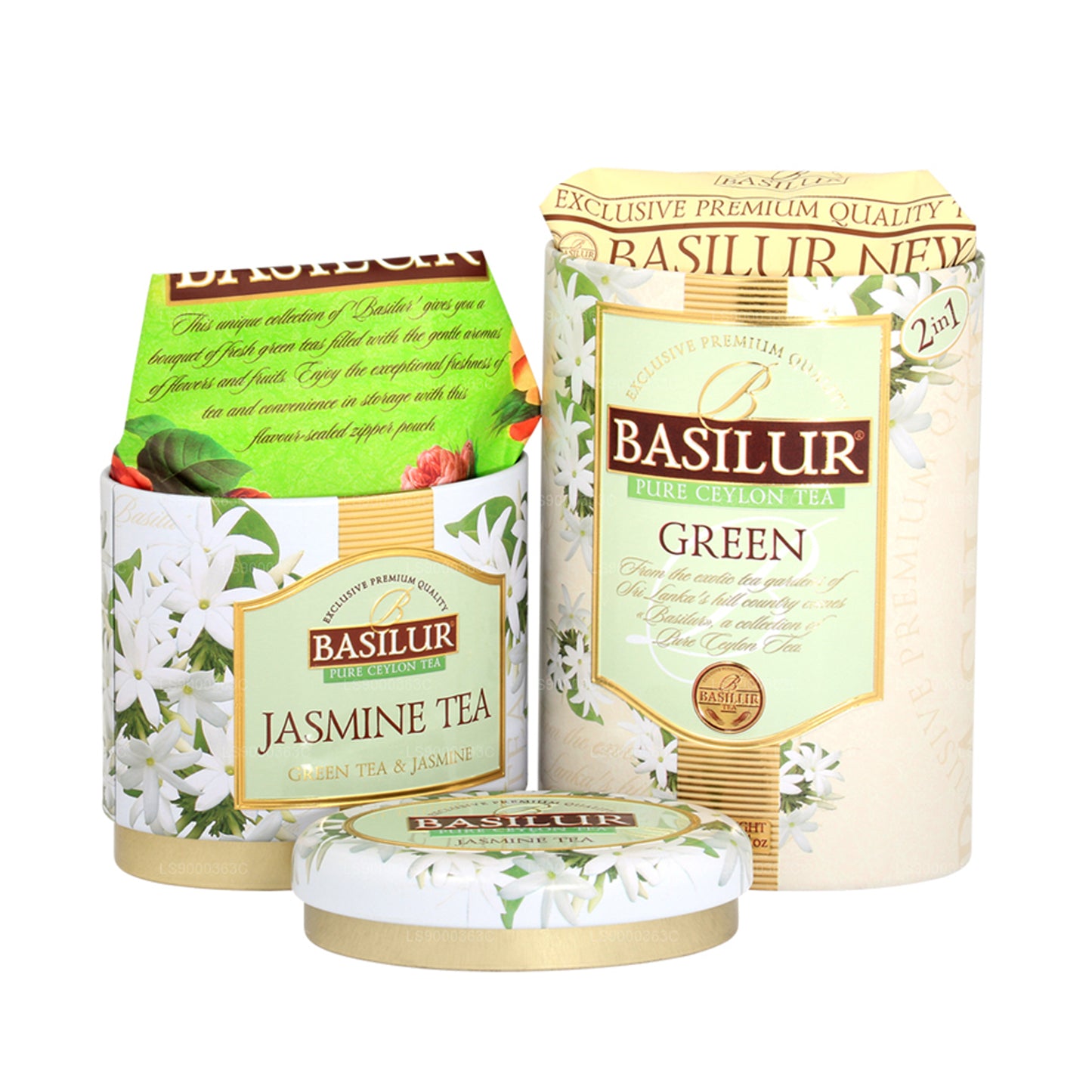Basilur Puuviljad ja Lilled „Jasmiini tee/roheline” (125g) Caddy