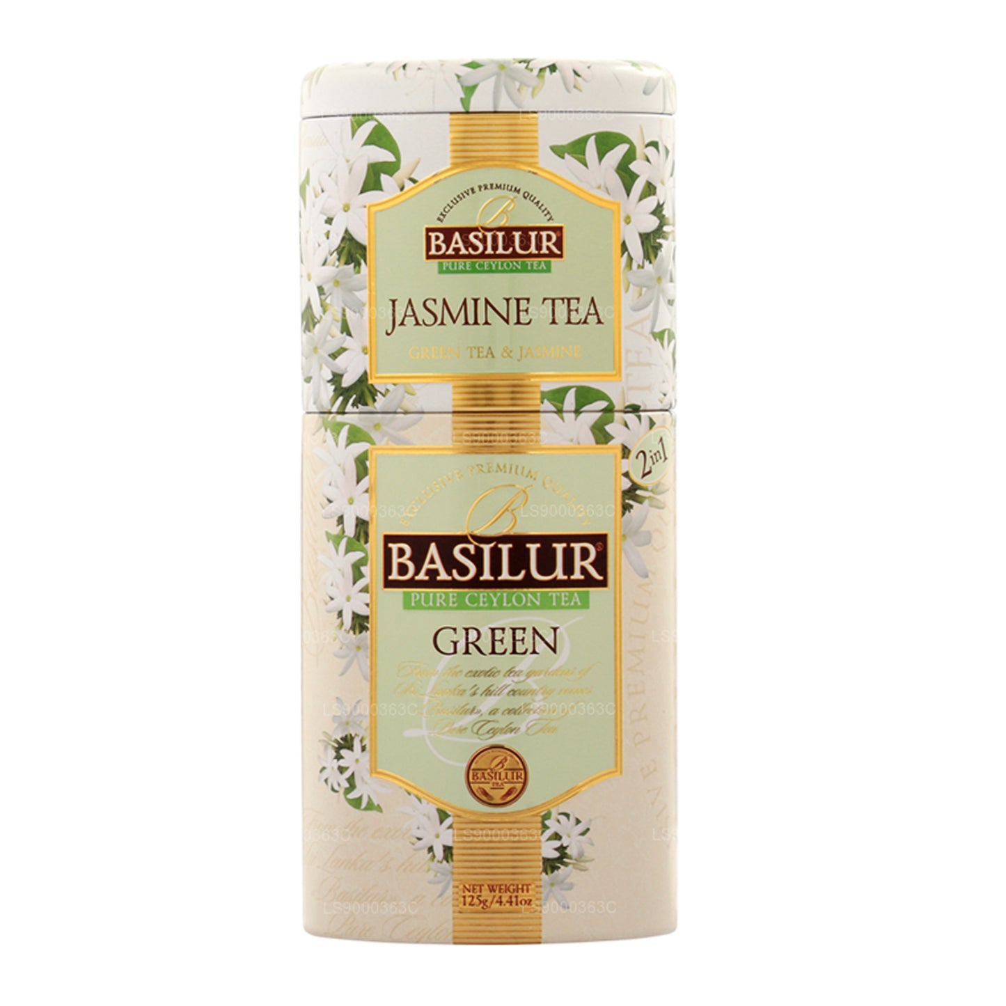 Basilur Puuviljad ja Lilled „Jasmiini tee/roheline” (125g) Caddy