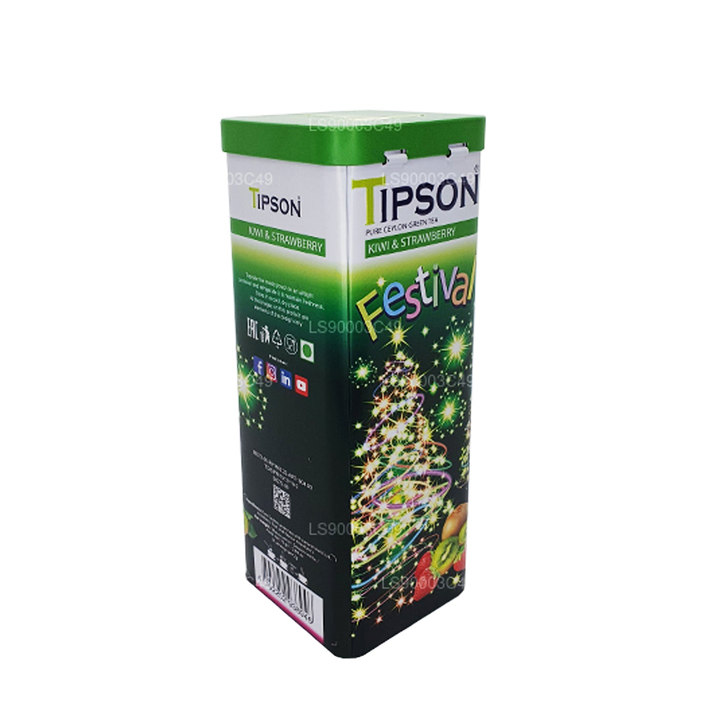 Tipson Festival Kiivi ja Maasika roheline tee (75g)