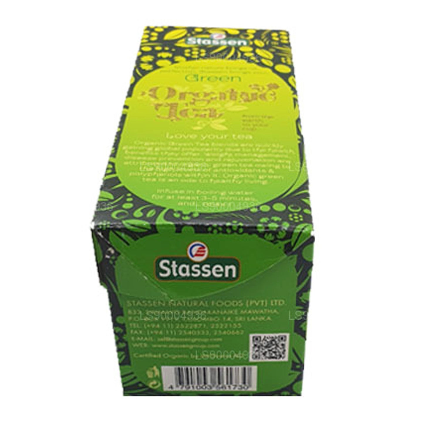 Stassen roheline orgaaniline tee (50g) 25 teekotti