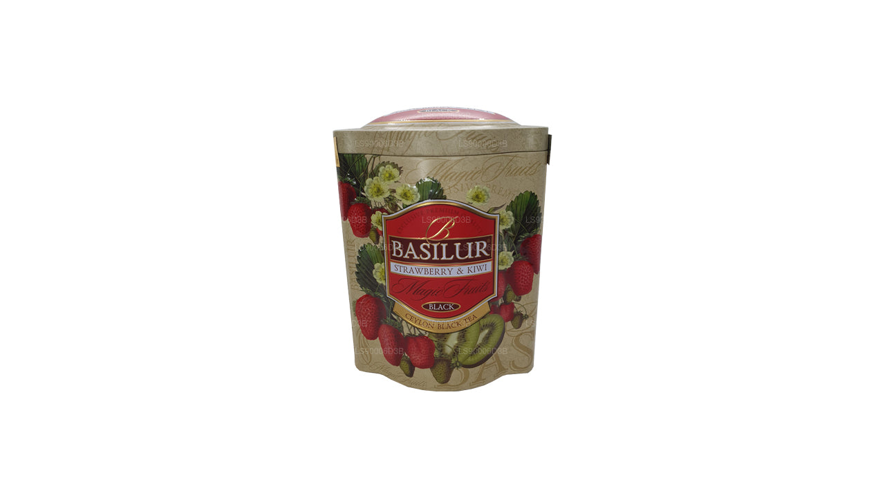 Basilur Maasika ja Kiivi Magic Puuviljad Tin Caddy (100g)