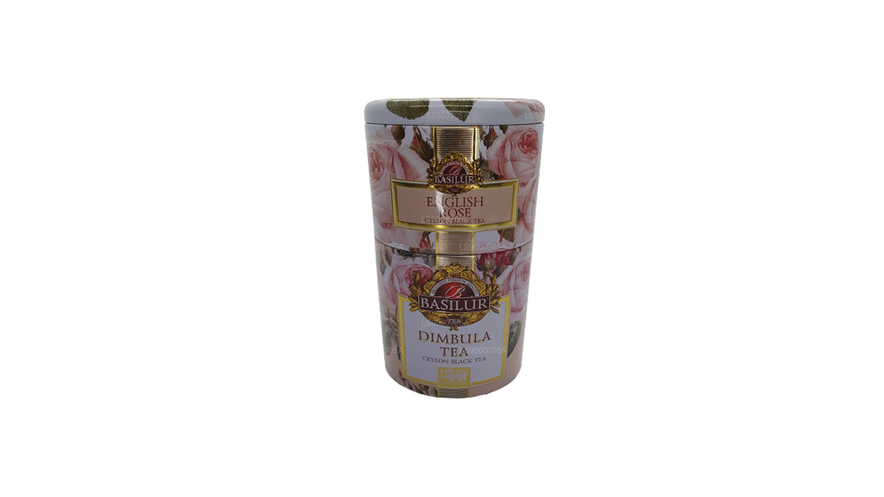 Basilur Puuviljad ja lilled „Inglise Rose” Dimbula (100g) Caddy