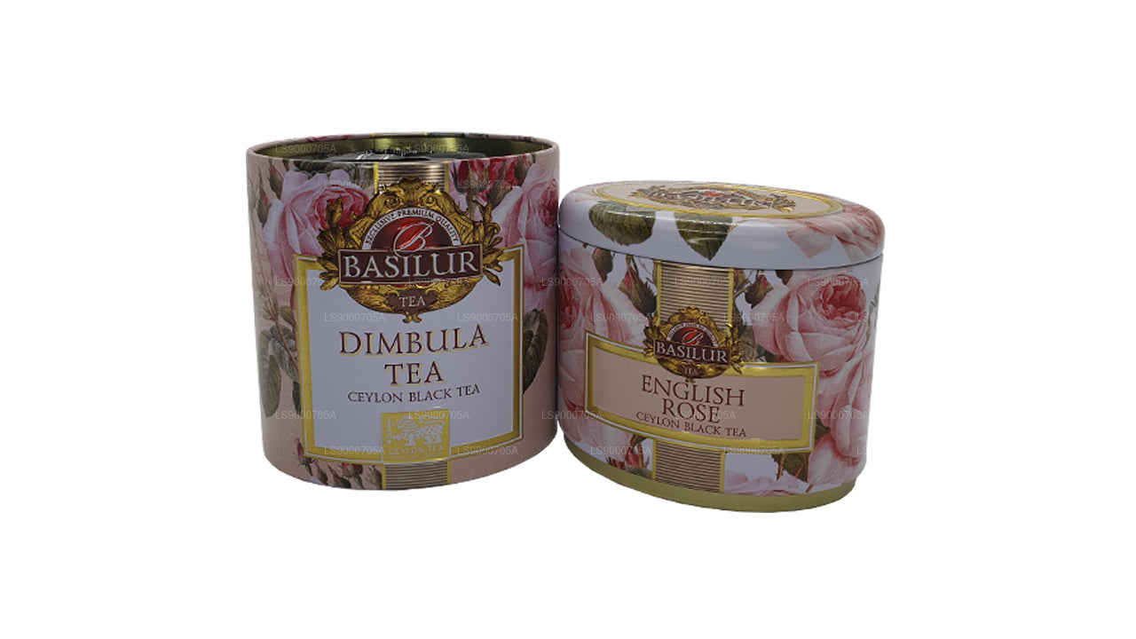 Basilur Puuviljad ja lilled „Inglise Rose” Dimbula (100g) Caddy