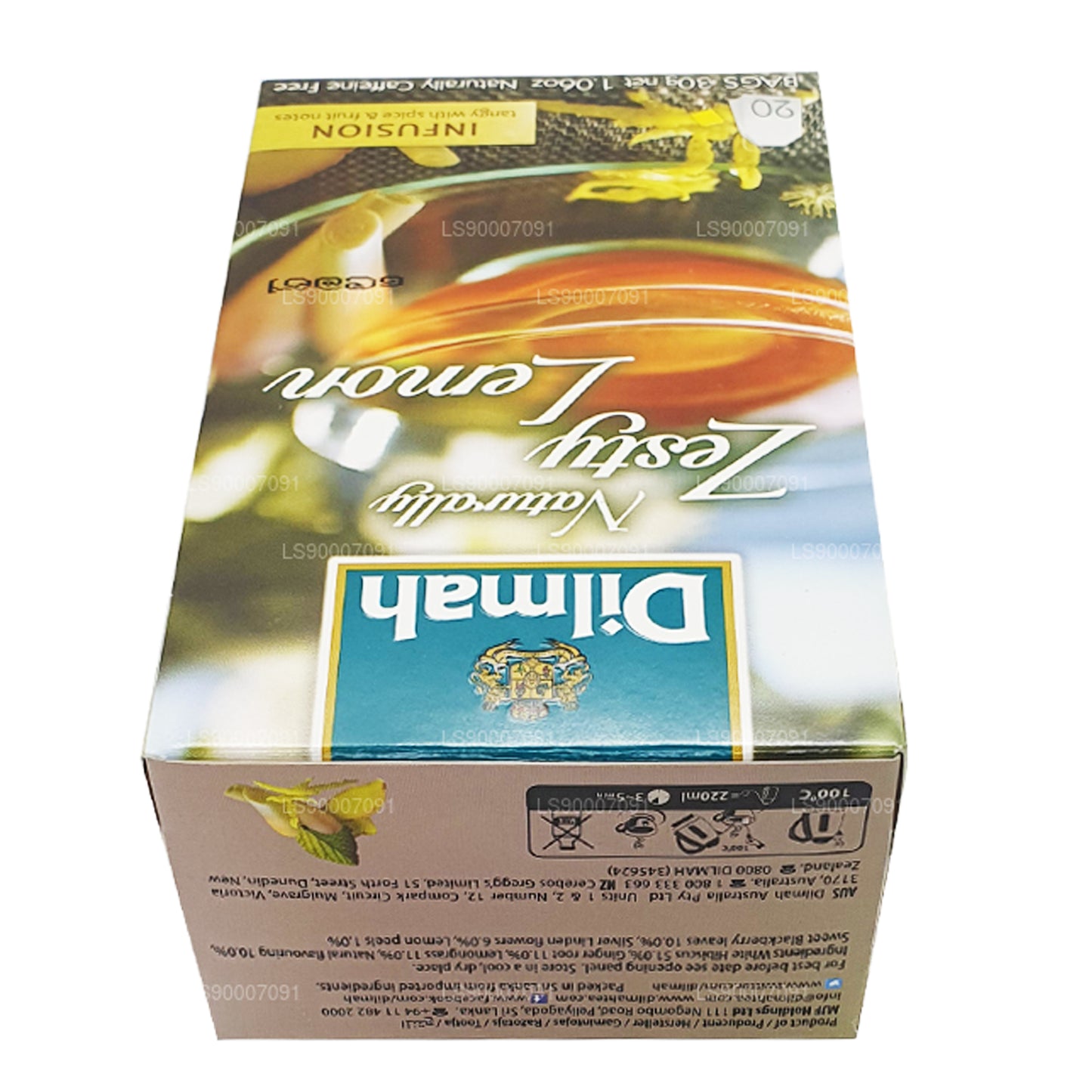 Dilmah Loomulikult Zesty Lemon (30g) 20 tee kotid