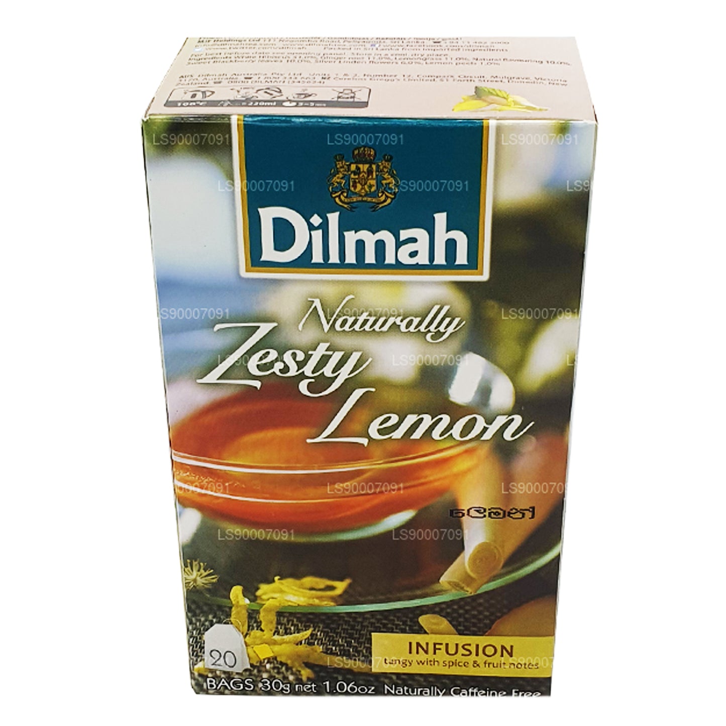Dilmah Loomulikult Zesty Lemon (30g) 20 tee kotid