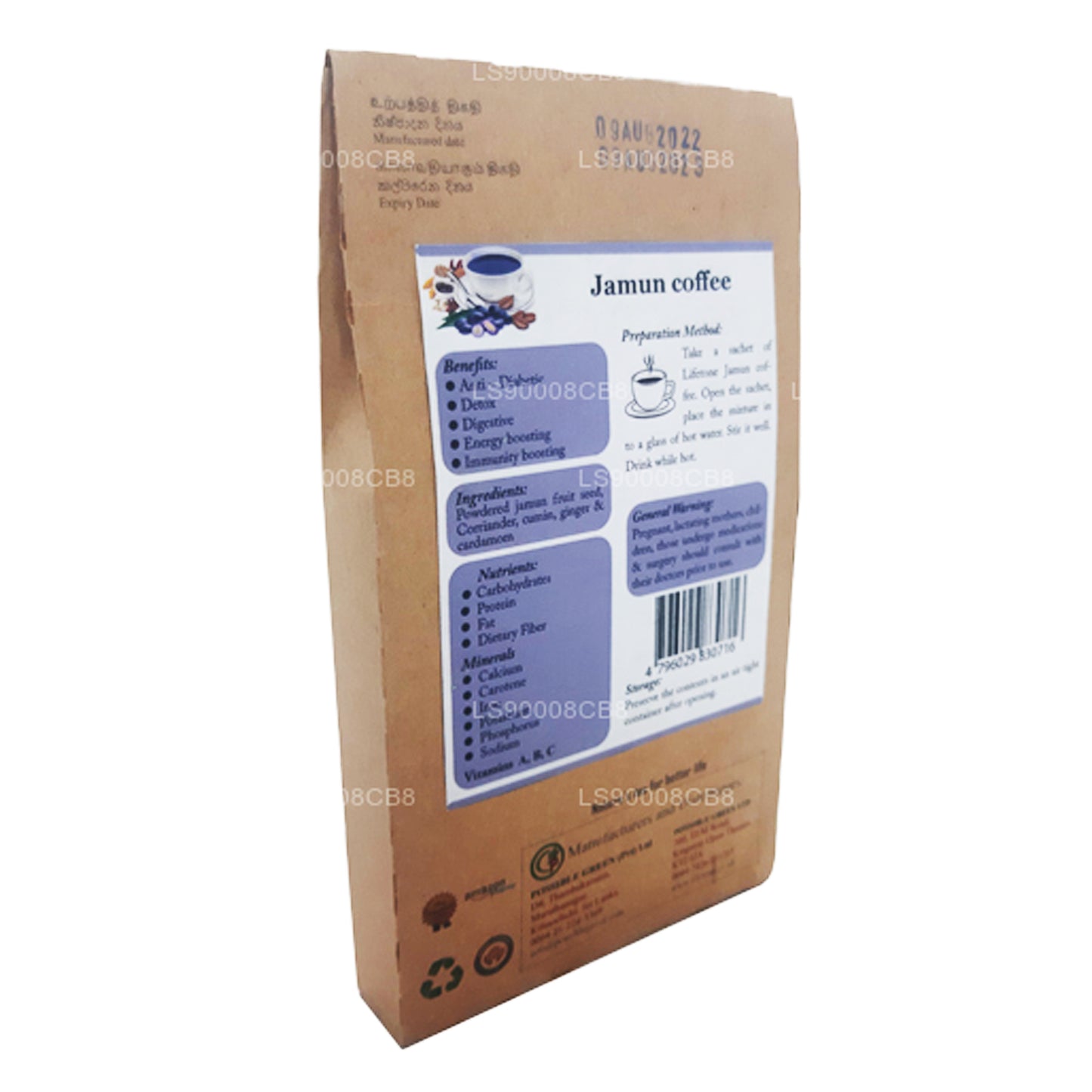 Lifetone Jamuni seemnekohv (40g)