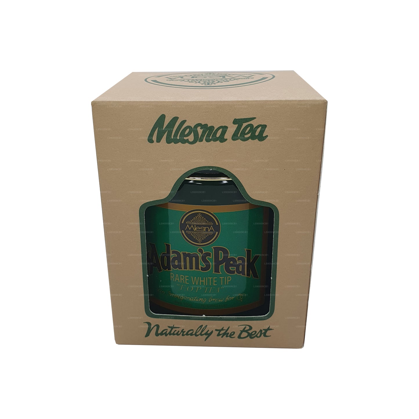 Mlesna Tea Adam's Peak Haruldane Valge Vihje FOP Leaf Tee Metallist Caddy (100g)