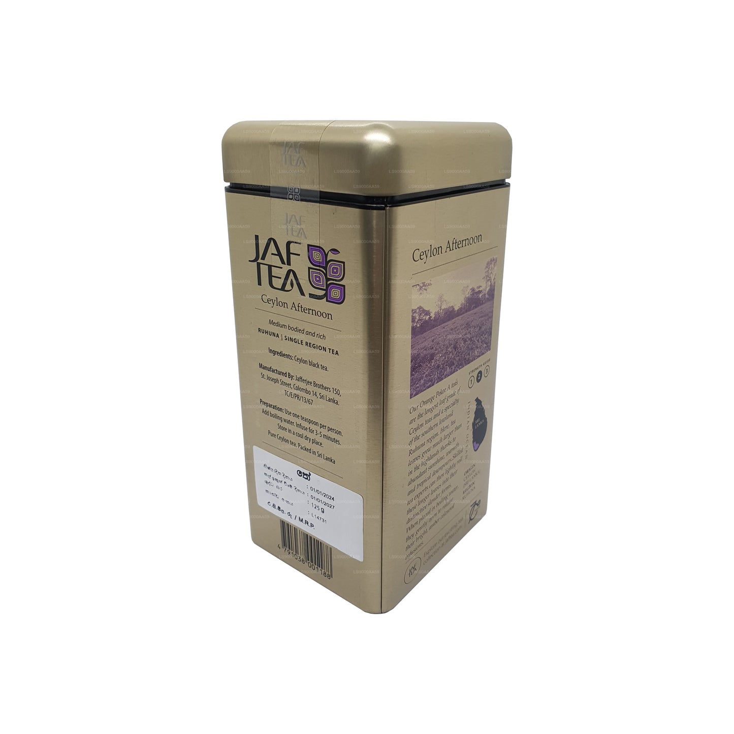 Jaf Tea Classic Gold kollektsioon Tseiloni pärastlõunane Caddy (125g)