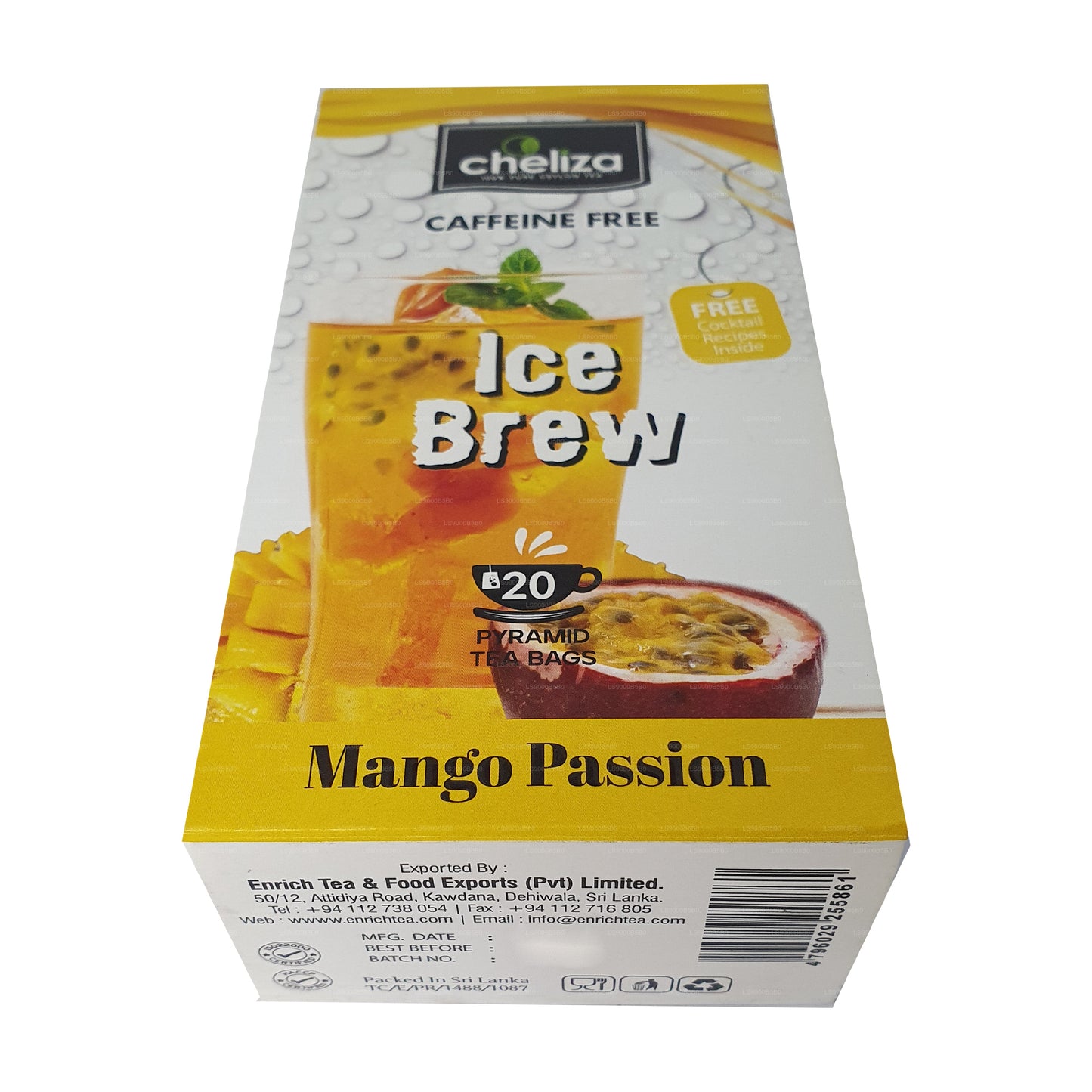 Cheliza Ice Brew Mango Passion Flavoerd Tea (50g) 20 Tea Bags